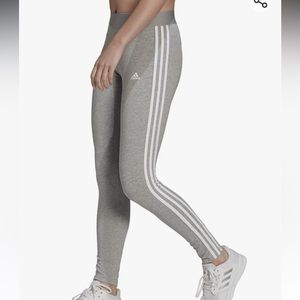 Grey with white adidas stripes leggings!